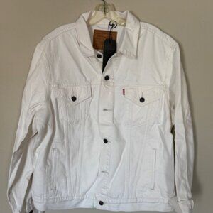 Levis White Vintage Fit Trucker Jean Jacket - Brand New with Tags
